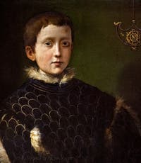 Ghirlandaio Ridolfo Bigordi, Ritratto di Cosimo I da bambino, 1531, Galleria degli Uffizi, Firenze, Italia