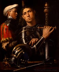 Giorgione, Il Gattamelata, Capitano e scudiero, 1505-1510, Galleria degli Uffizi, Firenze, Italia