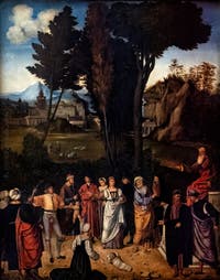 Giorgione, Il giudizio di Salomone, 1496-1506, Galleria degli Uffizi, Firenze, Italia
