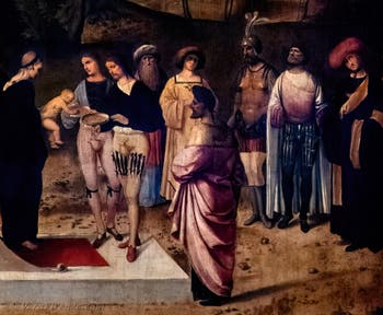 Giorgione, La prova del fuoco di Mosè, 1496-1502, Galleria degli Uffizi, Firenze, Italia