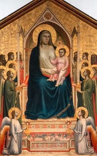 Giotto, Maestà di Ognissanti, Madonna di Ognissanti, 1310, Galleria degli Uffizi, Firenze, Italia