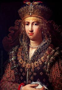 Jacopo Ligozzi, Virginia de' Medici, 1586, Galleria degli Uffizi, Firenze, Italia