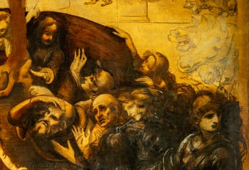 Leonardo da Vinci, Adorazione dei Magi, Galleria degli Uffizi, Firenze, Italia