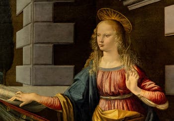 Leonardo da Vinci, Annunciazione, 1472, Galleria degli Uffizi, Firenze, Italia