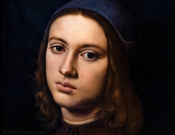 Perugino, Ritratto di un giovane uomo, 1494, alla Galleria degli Uffizi a Firenze in Italia