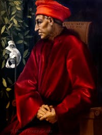 Pontormo, Ritratto di Cosimo il Vecchio de' Medici, 1519-1520, Galleria degli Uffizi, Firenze, Italia