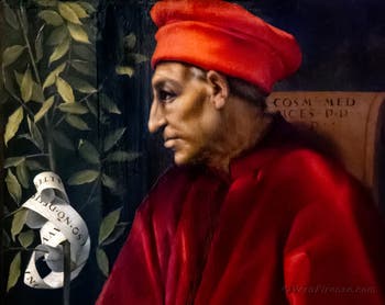 Pontormo, Ritratto di Cosimo il Vecchio de' Medici, 1519-1520, Galleria degli Uffizi, Firenze, Italia