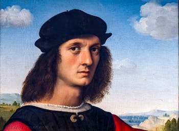 Raffaello, Ritratto di Agnolo Doni, 1504-1505, Galleria degli Uffizi a Firenze, Italia