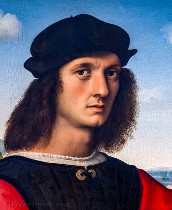 Raffaello, Ritratto di Agnolo Doni, 1504-1505, Galleria degli Uffizi a Firenze, Italia