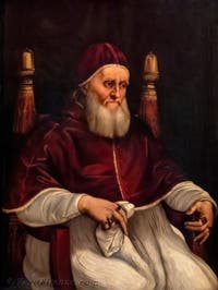 Raffaello, Ritratto di papa Giulio II della Rovere, Galleria degli Uffizi a Firenze