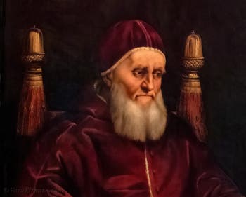 Raffaello, Ritratto di papa Giulio II della Rovere, Galleria degli Uffizi a Firenze