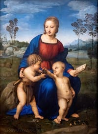 Raffaello, La Madonna del cardellino, Galleria degli Uffizi a Firenze, Italia
