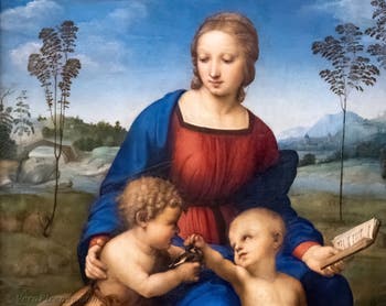 Raffaello, La Madonna del cardellino, Galleria degli Uffizi a Firenze, Italia