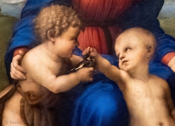 Raffaello, La Madonna del cardellino, Galleria degli Uffizi a Firenze, Italia