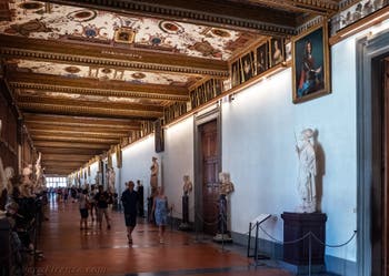 Sala della Galleria degli Uffizi a Firenze