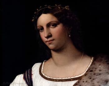 Sebastiano del Piombo, Ritratto di donna, La Fornarina, 1512, alla Galleria degli Uffizi, Firenze, Italia