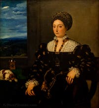 Tiziano, Ritratto di Eleonora Gonzaga della Rovere, 1536-1538, Galleria degli Uffizi, Firenze, Italia