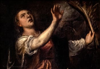 Tiziano, Santa Margherita e il drago, 1565-1570, Galleria degli Uffizi, Firenze, Italia