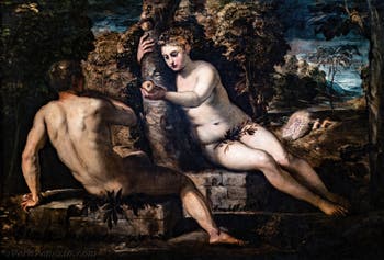 Tintoretto, La tentazione di Adamo ed Eva, alle Gallerie dell’Accademia di Venezia, in Italia