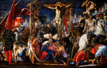 Tintoretto, Crocefissione, alle Gallerie dell’Accademia di Venezia, in Italia