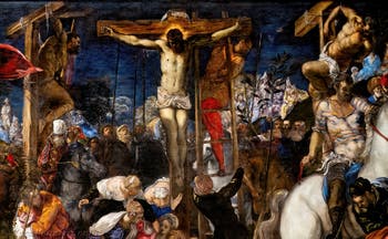 Tintoretto, Crocefissione, alle Gallerie dell’Accademia di Venezia, in Italia