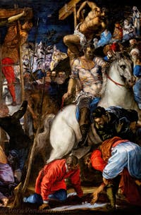 Tintoretto, Crocefissione, alle Gallerie dell’Accademia di Venezia, in Italia