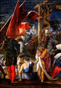 Tintoretto, Crocefissione, alle Gallerie dell’Accademia di Venezia, in Italia