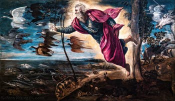 Tintoretto, La creazione degli animali, alle Gallerie dell'Accademia di Venezia, in Italia