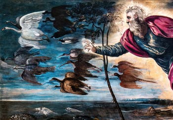 Tintoretto, La creazione degli animali, alle Gallerie dell'Accademia di Venezia, in Italia