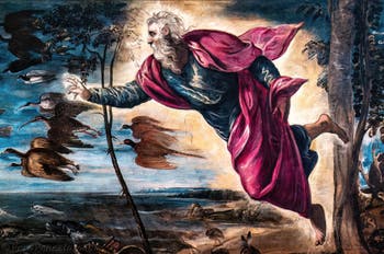 Tintoretto, La creazione degli animali, alle Gallerie dell'Accademia di Venezia, in Italia