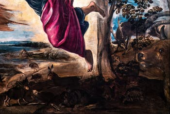 Tintoretto, La creazione degli animali, alle Gallerie dell'Accademia di Venezia, in Italia