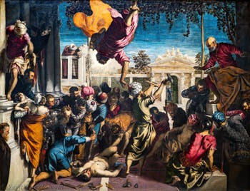 Tintoretto, Il miracolo di San Marco che libera lo schiavo dalla tortura, alle Gallerie dell'Accademia di Venezia, in Italia