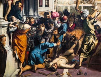 Tintoretto, Il miracolo di San Marco che libera lo schiavo dalla tortura, alle Gallerie dell'Accademia di Venezia, in Italia