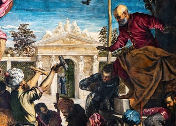 Tintoretto, Il miracolo di San Marco che libera lo schiavo dalla tortura, alle Gallerie dell'Accademia di Venezia, in Italia