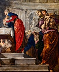 Tintoretto, La Presentazione di Gesù al Tempio, alle Gallerie dell'Accademia a Venezia, in Italia