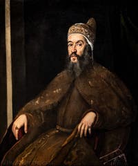 Tintoretto, Ritratto del Doge Alvise Mocenigo, alle Gallerie dell'Accademia di Venezia, in Italia