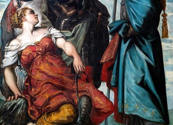 Tintoretto, San Luigi, San Giorgio e la principessa Santa Margherita di Antiochia, alle Gallerie dell'Accademia di Venezia, in Italia