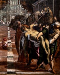 Tintoretto, La Traslazione del corpo di San Marco, alle Gallerie dell'Accademia di Venezia, in Italia