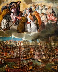 Paolo Veronese, Allegoria della battaglia di Lepanto, alle Gallerie dell'Accademia di Venezia, in Italia