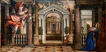 Paolo Veronese, L'Annunciazione della Vergine, alle Gallerie dell'Accademia di Venezia, in Italia