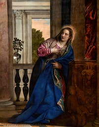 Paolo Veronese, L'Annunciazione della Vergine, alle Gallerie dell'Accademia di Venezia, in Italia