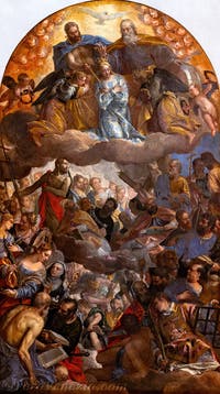 Paolo Veronese, L'Incoronazione della Vergine, alle Gallerie dell'Accademia di Venezia, in Italia