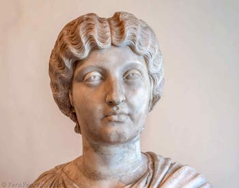 L'imperatrice Faustina la Giovane al Museo Archeologico di Venezia, in Italia
