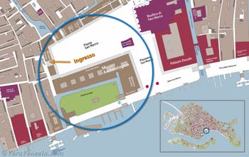 Mappa Accesso del Museo Archeologico di Venezia, Italia PlMappa Accesso del Museo Archeologico di Venezia, Italia