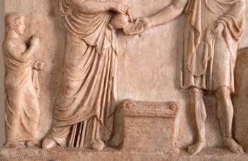 Afrodite e Ares, rilievo votivo conservato presso il Museo Archeologico di Venezia, in Italia