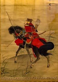 La caccia al samurai Minamoto no Yoshiie, Museo d'Arte Orientale di Ca' Pesaro a Venezia, Italia