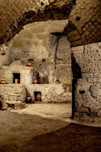 Forno, panificio della Neapolis sotterranea sotto la Basilica di San Lorenzo Maggiore a Napoli, in Italia