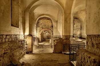Criptoportico della Neapolis sotterranea sotto la Basilica di San Lorenzo Maggiore a Napoli, in Italia