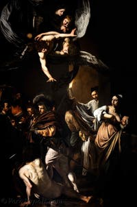 Caravaggio, le sette opere di misericordia, Pio Monte della Misericordia a Napoli, in Italia