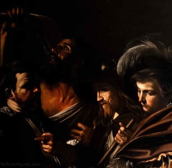 Caravaggio, le sette opere di misericordia, Pio Monte della Misericordia a Napoli, in Italia